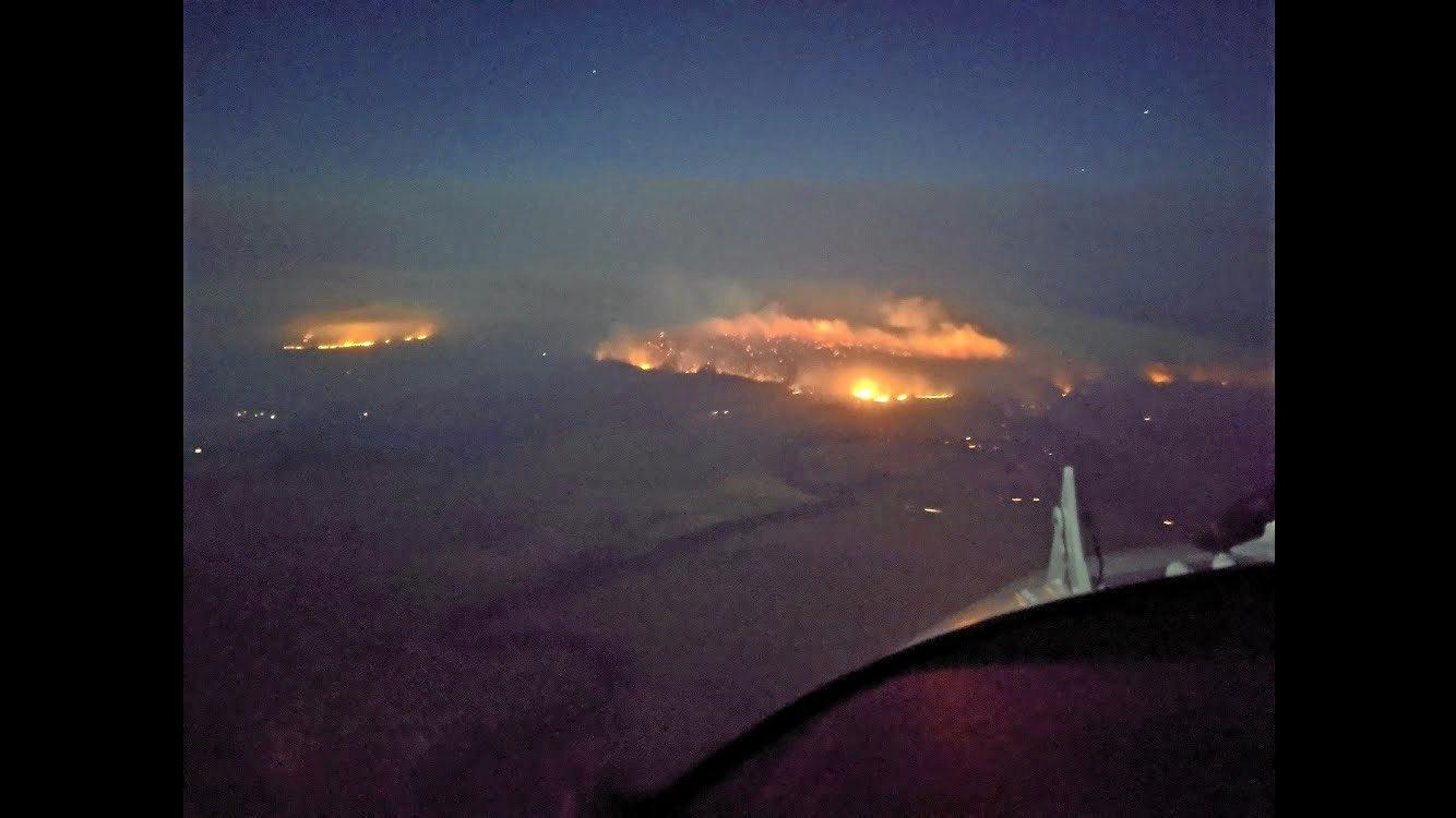New Italy fire from the air Daily Telegraph
