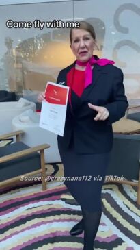 'Crazy nana' celebrates Qantas graduation