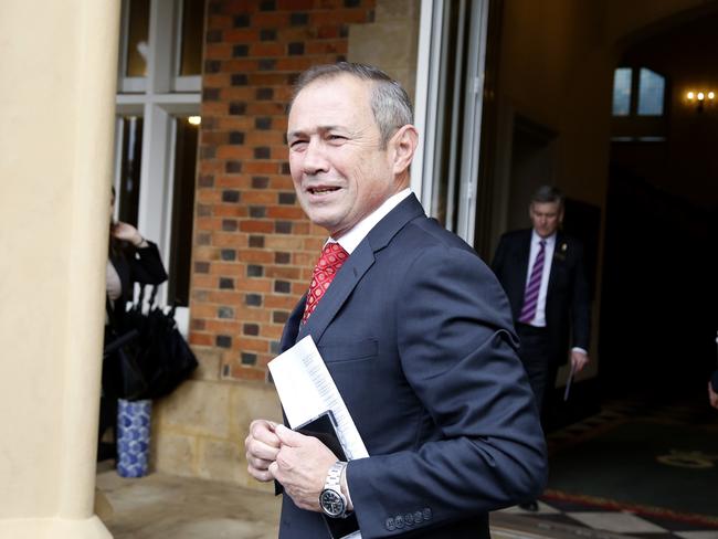 PERTH, AUSTRALIA - NewsWire Photos 8th June 2023: Newly appointed WA Premier Roger Cook arrives at Government House ballroom to attend his Swearing-In Ceremony for the incoming Cook Government Ministry. Photographed at Government House, Perth. Picture: NCA NewsWire /Philip Gostelow