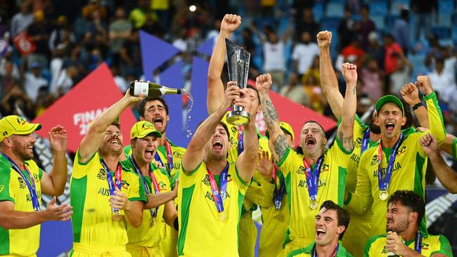 Let the celebrations begin! Australia are World Cup champions. Picture: Getty