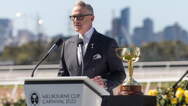 VRC chairman Neil Wilson at Flemington.