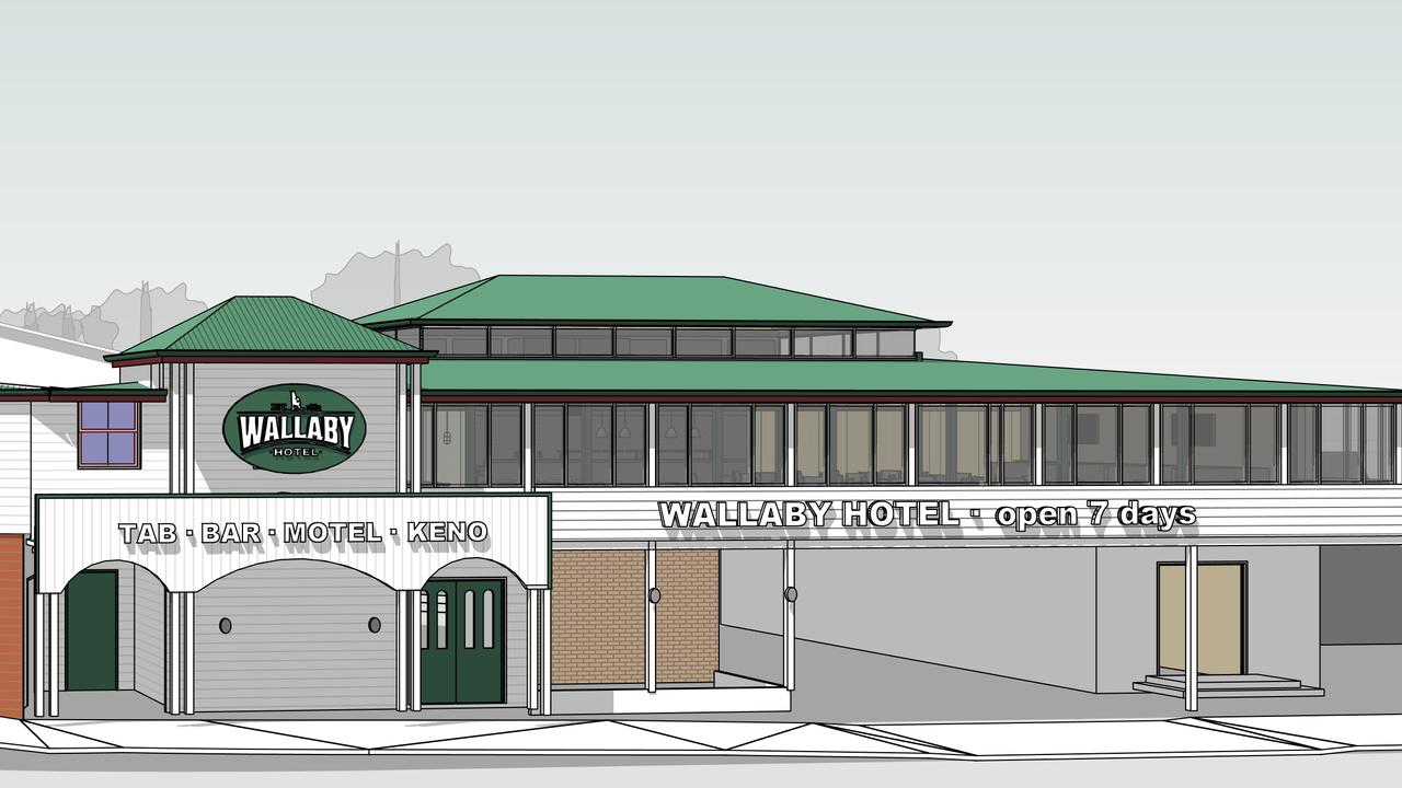 An artist's impression of the new Wallaby hotel in Mudgeeraba.