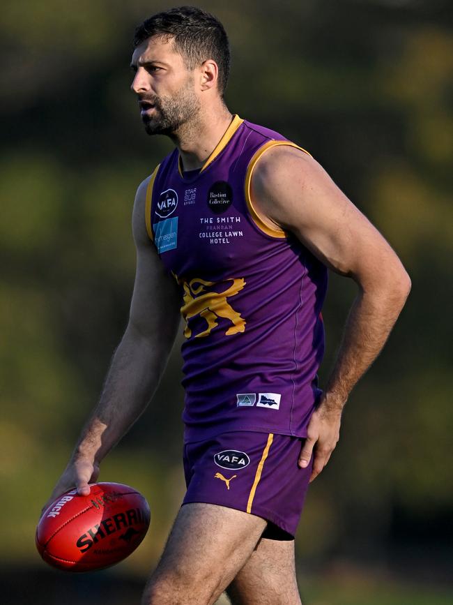 Collegians’ David Mirra is in the Big V rep teams. Picture: Andy Brownbill