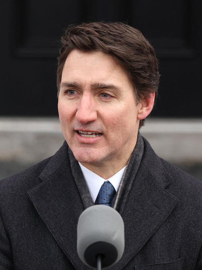 Trudeau announced that he was stepping down as Liberal Party leader. He will remain Prime Minister until the party picks a replacement. Picture: AFP