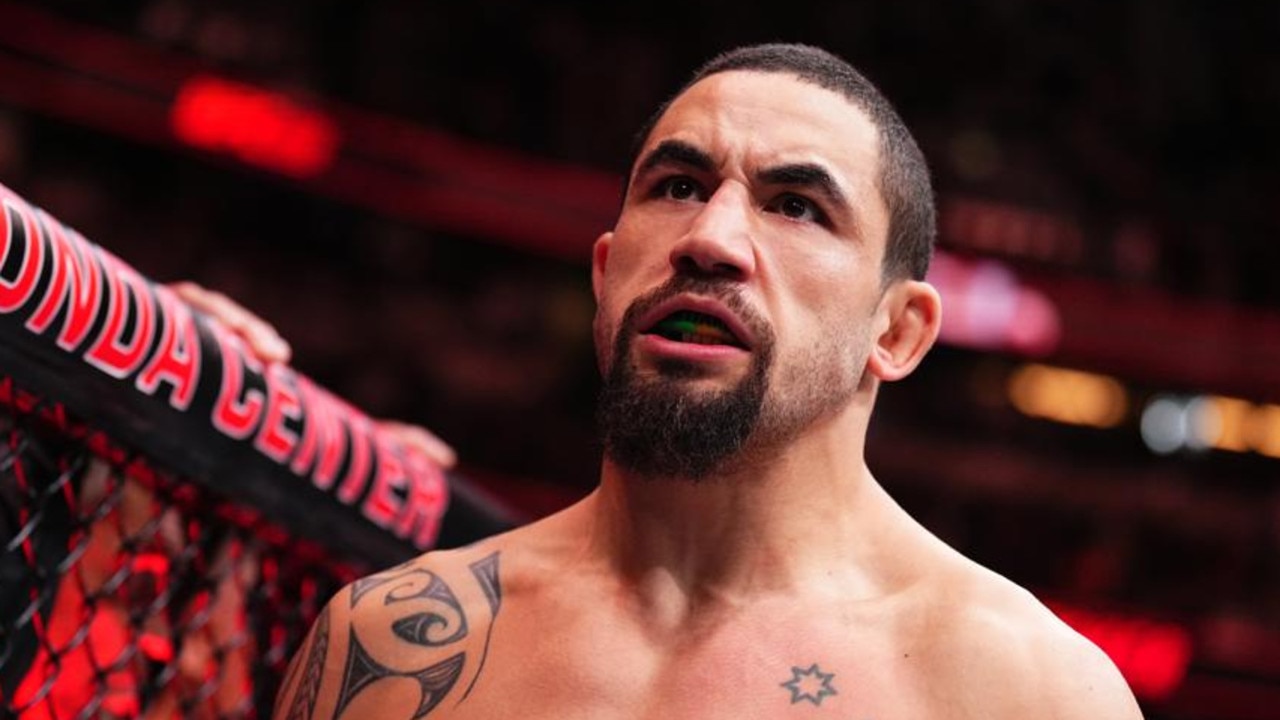 ANAHEIM, CALIFORNIA - FEBRUARY 17: Robert Whittaker of New Zealand prepares to face Paulo Costa of Brazil in a middleweight fight during the UFC 298 event at Honda Center on February 17, 2024 in Anaheim, California. (Photo by Chris Unger/Zuffa LLC via Getty Images)