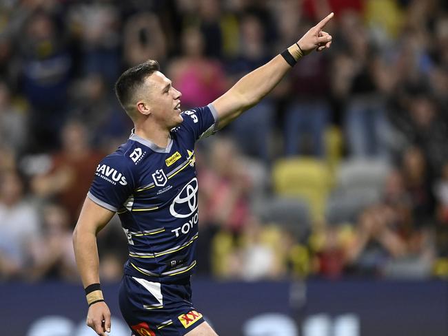 Scott Drinkwater has the opportunity to prove he sits among the elite playmakers of the NRL. Picture: Ian Hitchcock/Getty Images