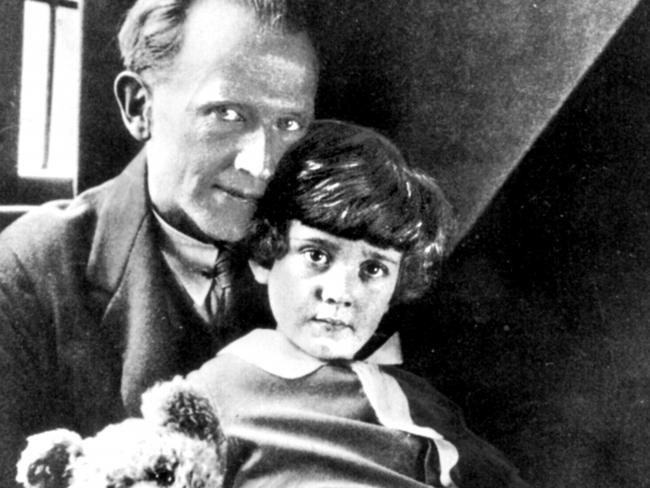 Author A.A. Milne with his son Christopher Robin Milne who was immortalised as boy by his father in Winnie the Pooh stories. Picture: Lindsay Mattick