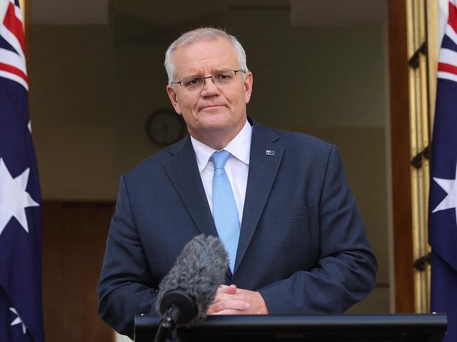 Scott Morrison’s election pitch is fundamentally like Albanese’s. Picture: AFP.