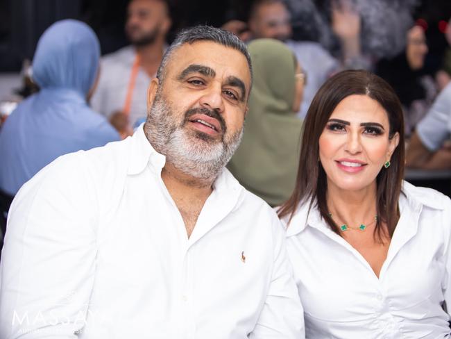 The targeted victim of the Revesby shootings Lametta Fadlallah, pictured with partner Adel Dayoub.