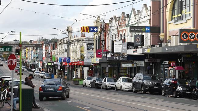 Strathcona Girls’ Grammar has told students to avoid upmarket Glenferrie Rd, Hawthorn. Picture: Josie Hayden