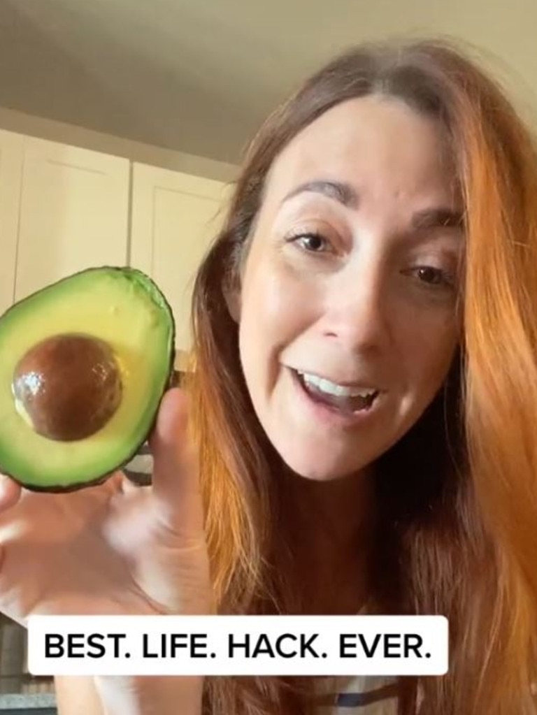 If your half-used avocados turn brown before you get the chance to use them, this hack will change the game for you. Picture: TikTok/@kmag1