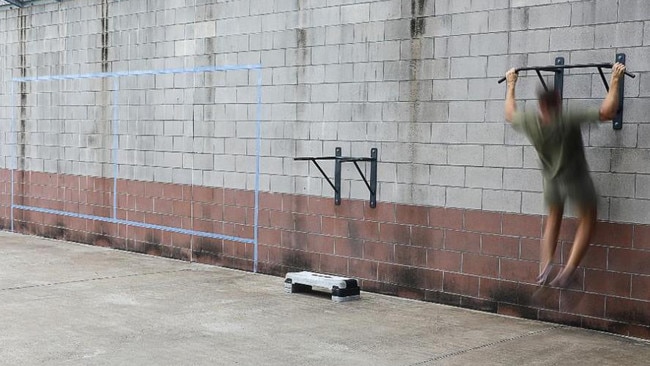 Outside secure area at Maryborough Correction Centre.