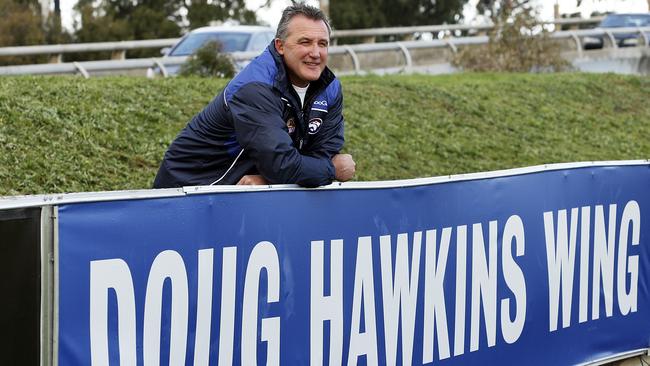 Doug Hawkins has a wing named after him at Whitten Oval.