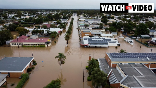 Epic drone footage shows flooding at Inglewood