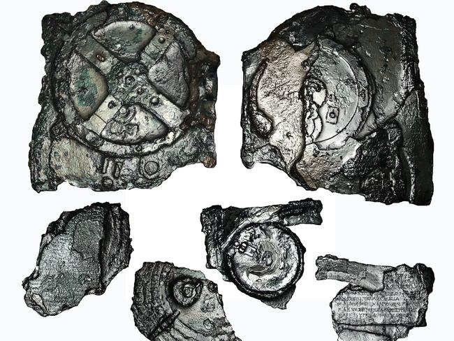 Confused components ... Some of the larger fragments so far recovered of the Antikythera mechanism.