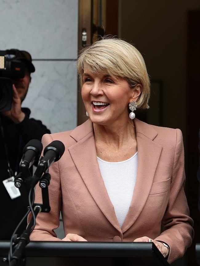 Julie Bishop. Picture: Kym Smith