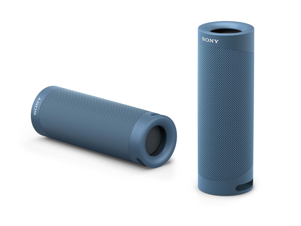 The Sony SRS-XB23 Extra Bass is a portable speaker that will play for 12 hours on a single charge.