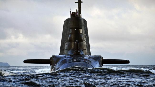 The HMS Ambush, a nuclear-powered Astute Class attack submarine.