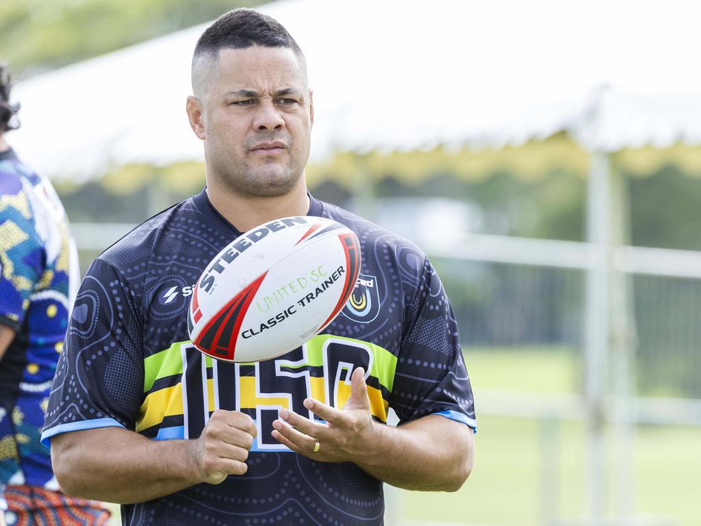 Jarryd Hayne will make his return to the footy field for the quarter-finals. Picture: Richard Walker