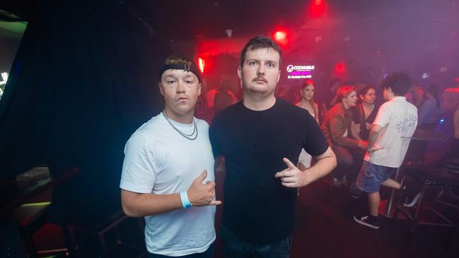 Tane Clothier, Samuel Carroll at Cocktails. Picture: Lucas Linck