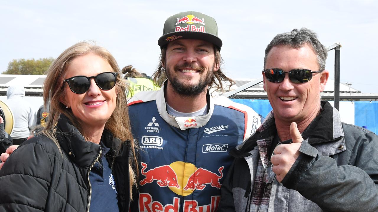 Toby Price with fans at Finke Desert Race 2022. Picture: (A)manda Parkinson