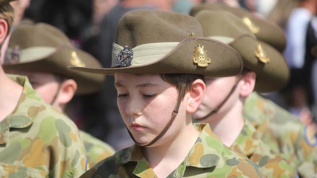 Anzac Day Cleveland 2019. A time for contemplation and remembrance. Picture Andrea Macleod 