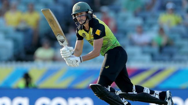 Ellyse Perry in action. Picture: AAP/Richard Wainwright