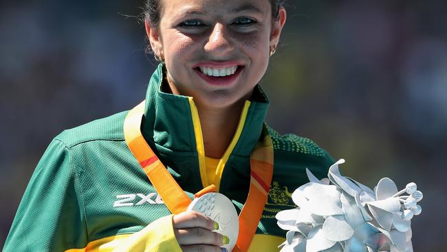 Australia’s silver medallist Taylor Doyle. Picture: Getty