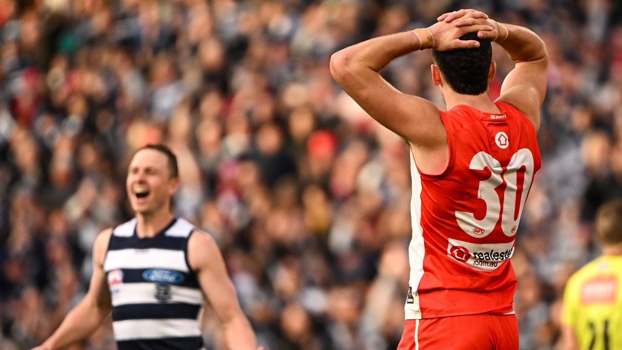 The Swans didn’t turn up. Photo by Daniel Carson/AFL Photos via Getty Images