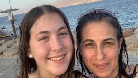 Naama Levy, 20 (left), pictured with her mother doctor Ayelet Levy Shachar, was captured on October 7 during Hamas' terrorist attack in Southern Israel. Picture: Supplied