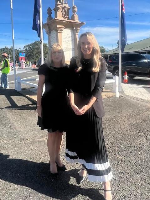 Deputy Mayor Donna Gates and Division 2 councillor Naomi Fowler at the Upper Coomera service.