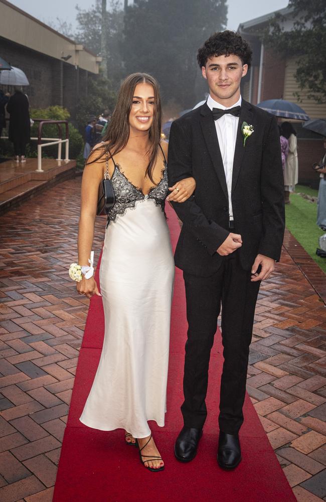 Zoe Andrews and partner Oscar Innes at Fairholme College formal, Wednesday, March 27, 2024. Picture: Kevin Farmer