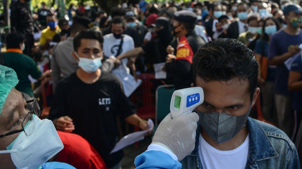 Foreign nationals will need to be vaccinated if travelling to Bali. Picture: Sonny Tumbelaka/AFP