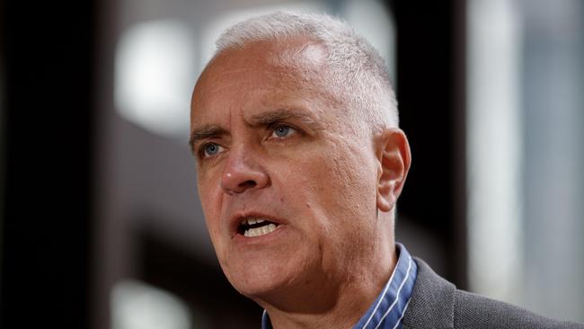 TWU national secretary Michael Kaine is calling for Qantas to pay the maximum penalty. Picture: NewsWire / Nikki Short