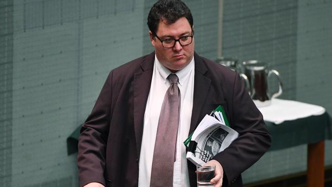 National Liberal Member for Dawson George Christensen during Question Time. Picture: AAP