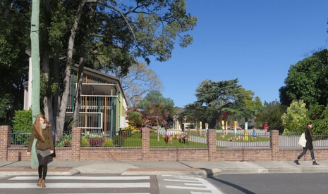 New development of the Meriden prep school campus at Margaret St.