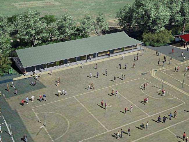 Plans for new netball facilities at Cintra Park in Concord.