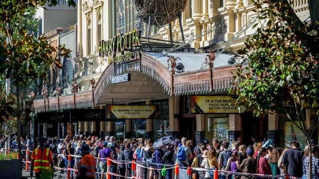 Some 700 Harry Potter fans secured the prized tickets. Picture: Nicole Cleary