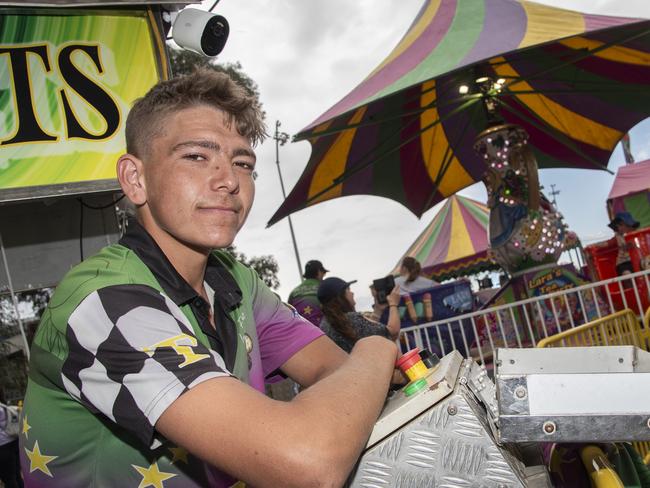 Aaron Vallette at the 2024 Swan Hill Show. Picture: Noel Fisher.