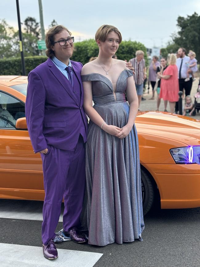 The students of Aldridge State High School arriving at their formal.