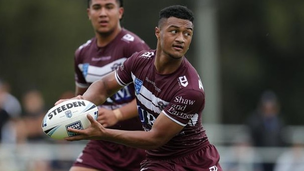 Latu Fainu was a star for the Sea Eagles in Harold Matts this season. Picture: Bryden Sharp