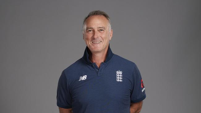 Thorpe posing for a portrait during an England Test squad announcement in 2020. (Photo by Stu Forster/Getty Images)