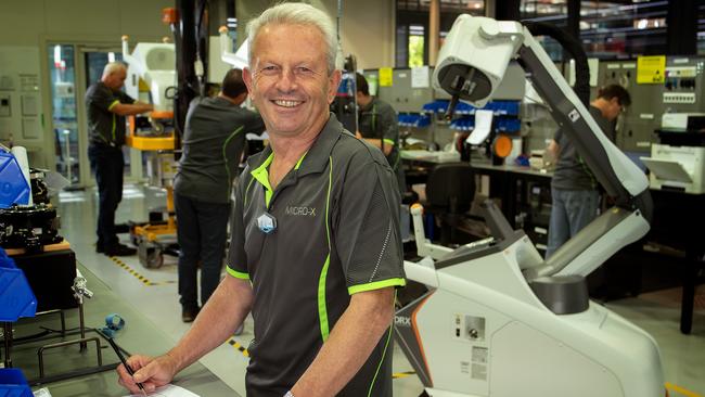 Micro-X managing director Peter Rowland at its Tonsley facility.