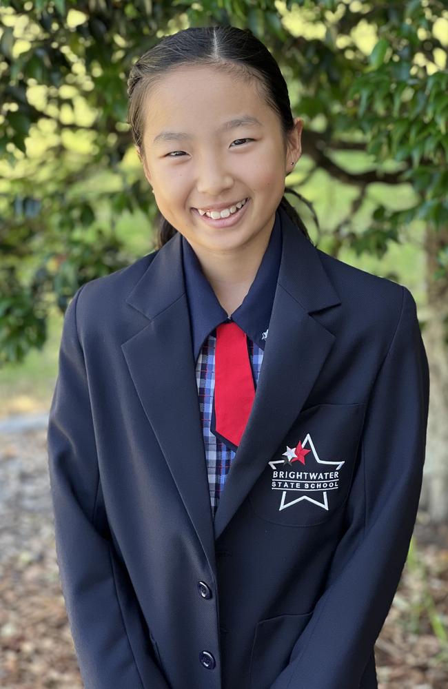 Brightwater State School vice-captain Ella Lee