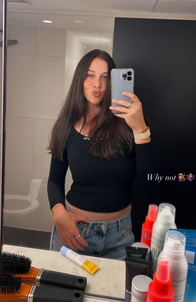 Amanda Anisimova showed off her new look. Picture: Instagram