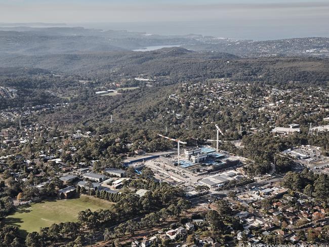 The Northern Beaches Hospital and surrounding precinct. Picture: Supplied.