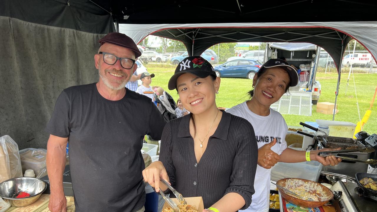 Locals Peter Donnelly and Warung Tuti (left to right) provided locals with an authentic Indonesian street food experience at the Murwillumbah show.