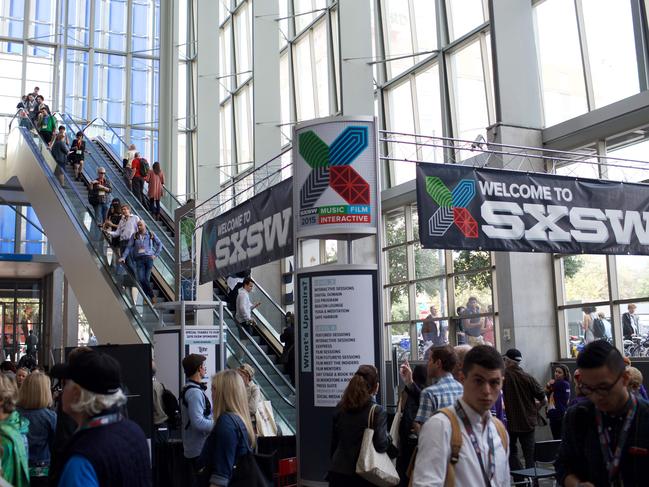 (FILES) In this file photo taken on March 15, 2015 the Austin Convention Center during the South by Southwest (SXSW) Interactive Festival and Gaming Expo, in Austin, Texas. - The South by Southwest festival in Texas has been cancelled due to concerns over the spread of the novel coronavirus, organizers and the host city of Austin said on March 6, 2020. "The City of Austin has cancelled the March dates for SXSW and SXSW EDU," the festival said in a statement. "SXSW will faithfully follow the City's directions." (Photo by Sol NEELMAN / AFP)