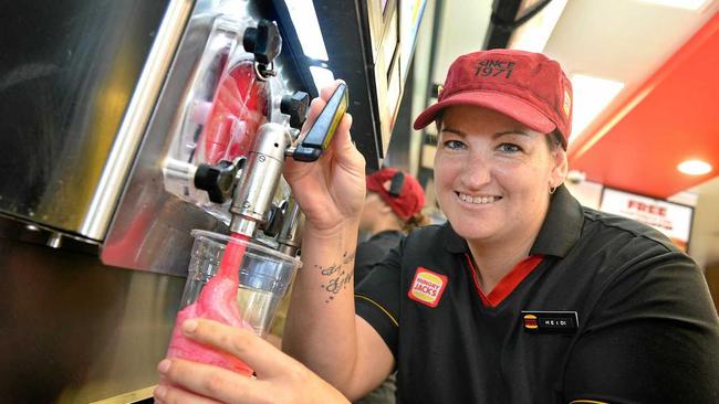 Heidi Robertson Team Leader from Hungry Jacks. Picture: Renee Albrecht