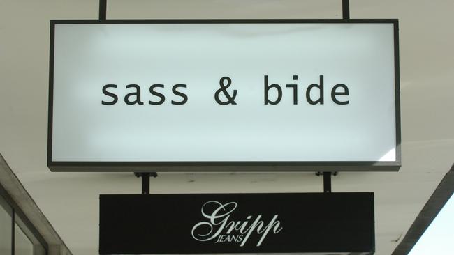 Sass and Bide clothing store front window on Rundle Street, Adleaide.